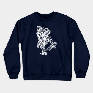 SEEMBO Gorilla Skater Skateboarding Skateboarder Skateboard Crewneck Sweatshirt